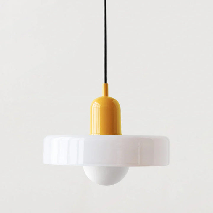 Glarefusion | Lámpara colgante LED de vidrio estilo Bauhaus moderno