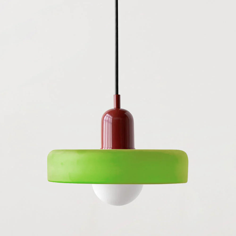 Glarefusion | Lámpara colgante LED de vidrio estilo Bauhaus moderno