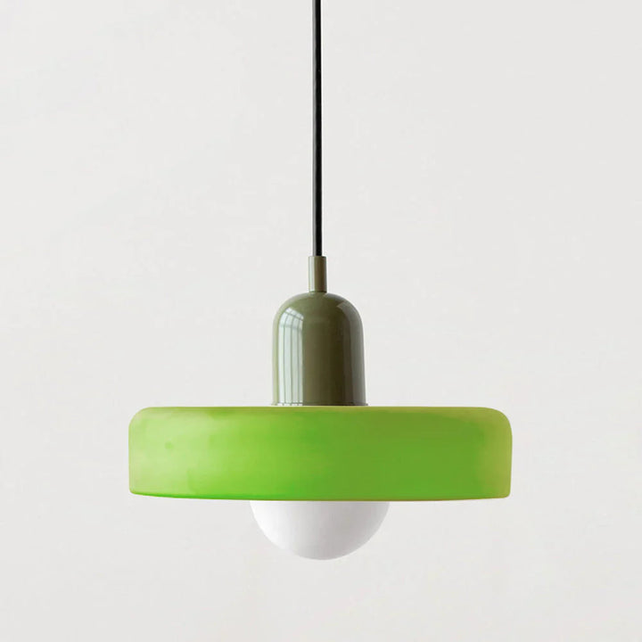 Glarefusion | Lámpara colgante LED de vidrio estilo Bauhaus moderno