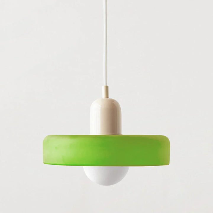 Glarefusion | Lámpara colgante LED de vidrio estilo Bauhaus moderno