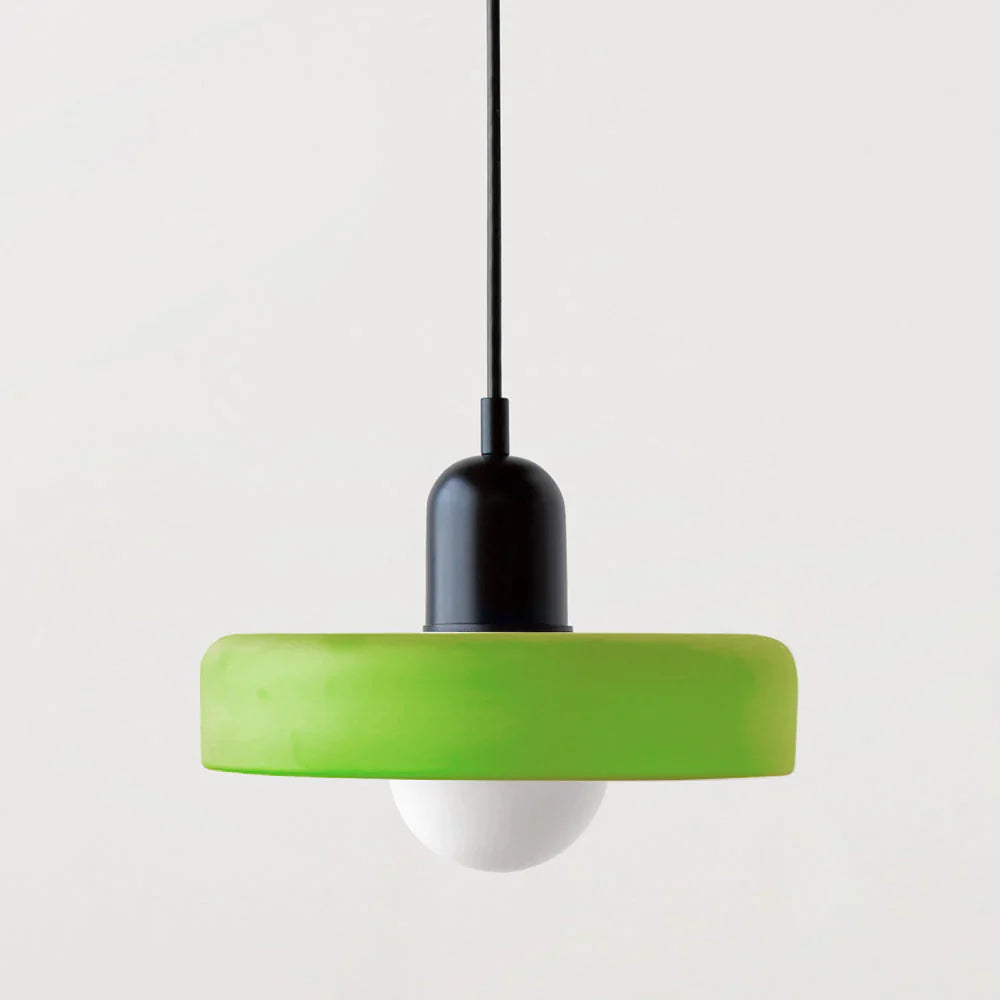 Glarefusion | Lámpara colgante LED de vidrio estilo Bauhaus moderno