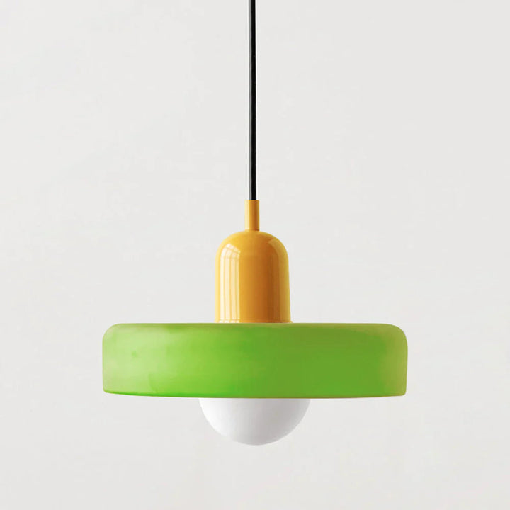 Glarefusion | Lámpara colgante LED de vidrio estilo Bauhaus moderno