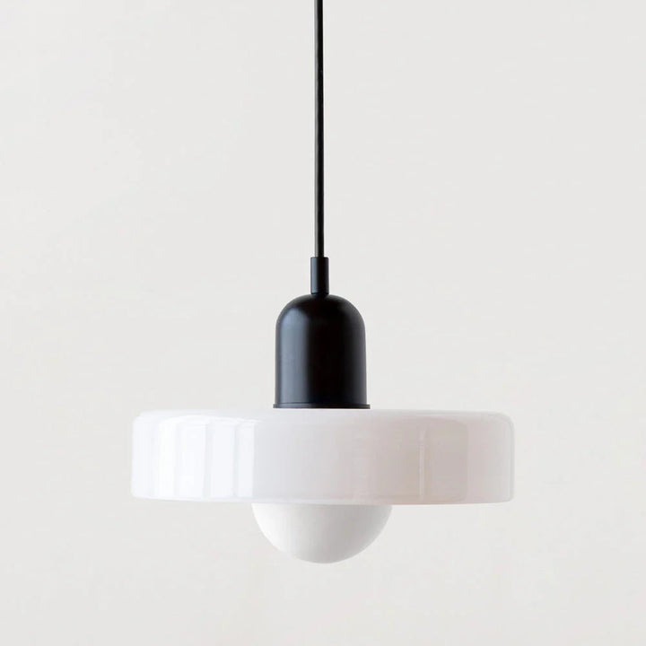 Glarefusion | Lámpara colgante LED de vidrio estilo Bauhaus moderno
