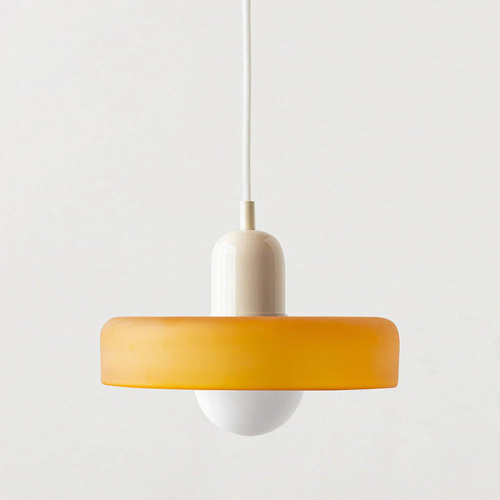Glarefusion | Lámpara colgante LED de vidrio estilo Bauhaus moderno