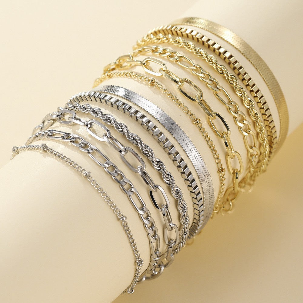 Mia | Juego de pulseras - Colección de 5 cadenas