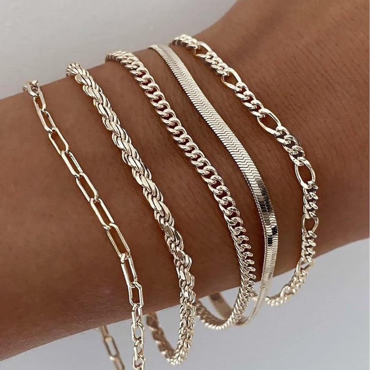 Mia | Juego de pulseras - Colección de 5 cadenas