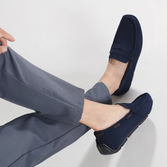 Fletro Mocasines de Gamuza Genuina
