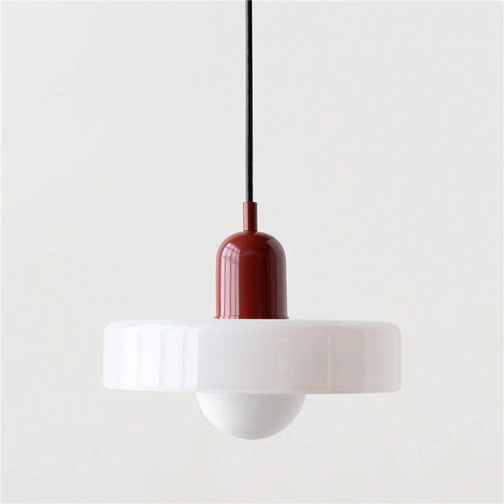 Glarefusion | Lámpara colgante LED de vidrio estilo Bauhaus moderno