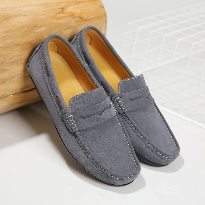 Fletro Mocasines de Gamuza Genuina