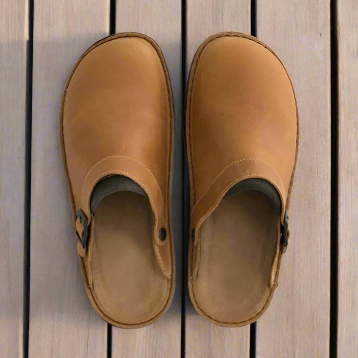 Birco - Slip-On de Cuero para Personas Mayores
