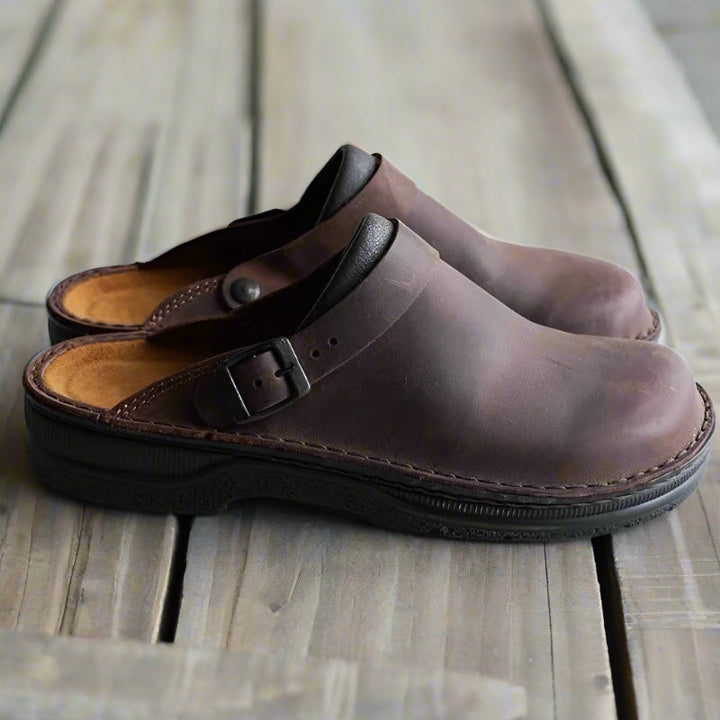 Birco - Slip-On de Cuero para Personas Mayores