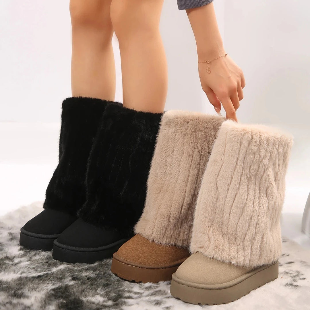 Savannah - Botas Elegantes de Invierno con Piel