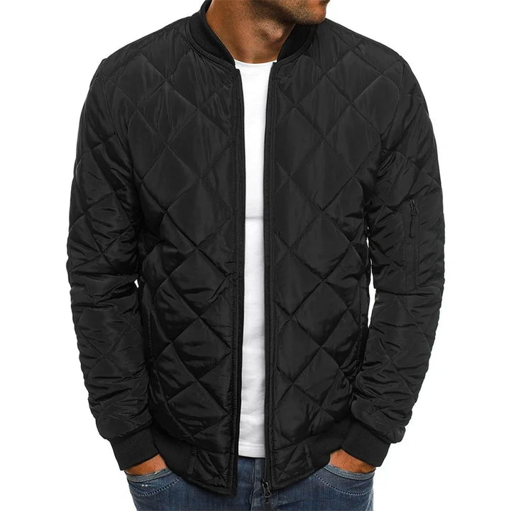 AMBROGIO | Chaqueta casual de alta calidad con diseño de diamante