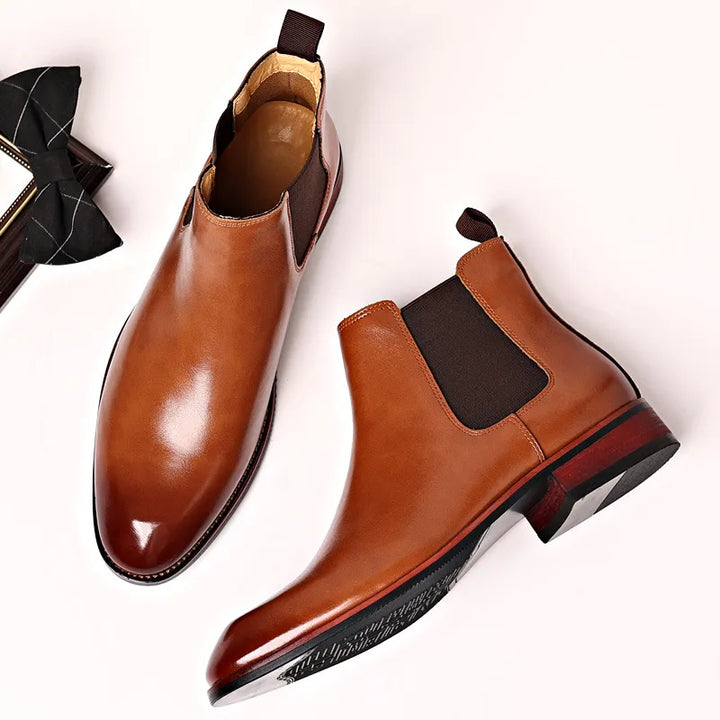 Lorenzi | Botas Chelsea de Cuero