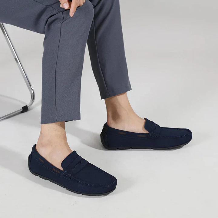 Fletro Mocasines de Gamuza Genuina