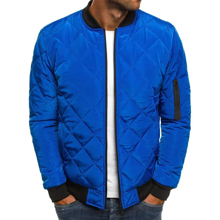 AMBROGIO | Chaqueta casual de alta calidad con diseño de diamante
