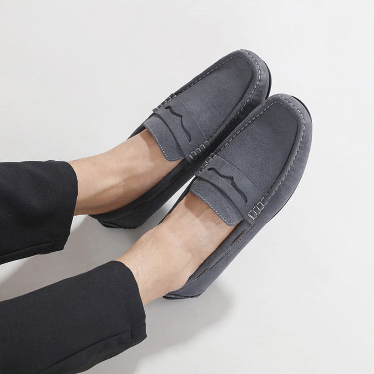 Fletro Mocasines de Gamuza Genuina