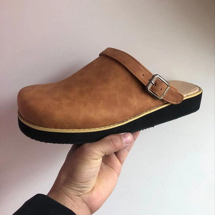 Birco - Slip-On de Cuero para Personas Mayores