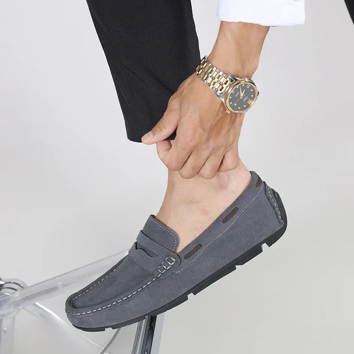 Fletro Mocasines de Gamuza Genuina