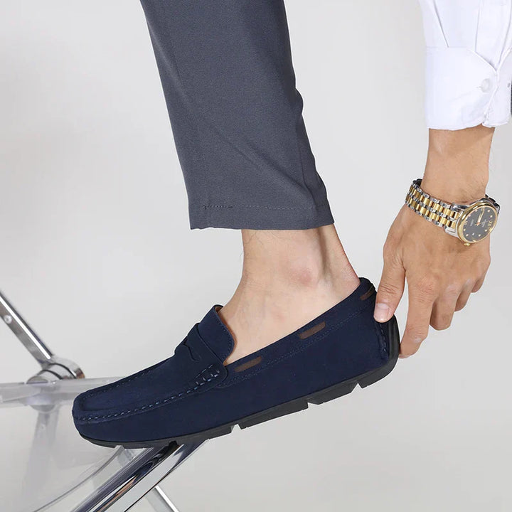 Fletro Mocasines de Gamuza Genuina