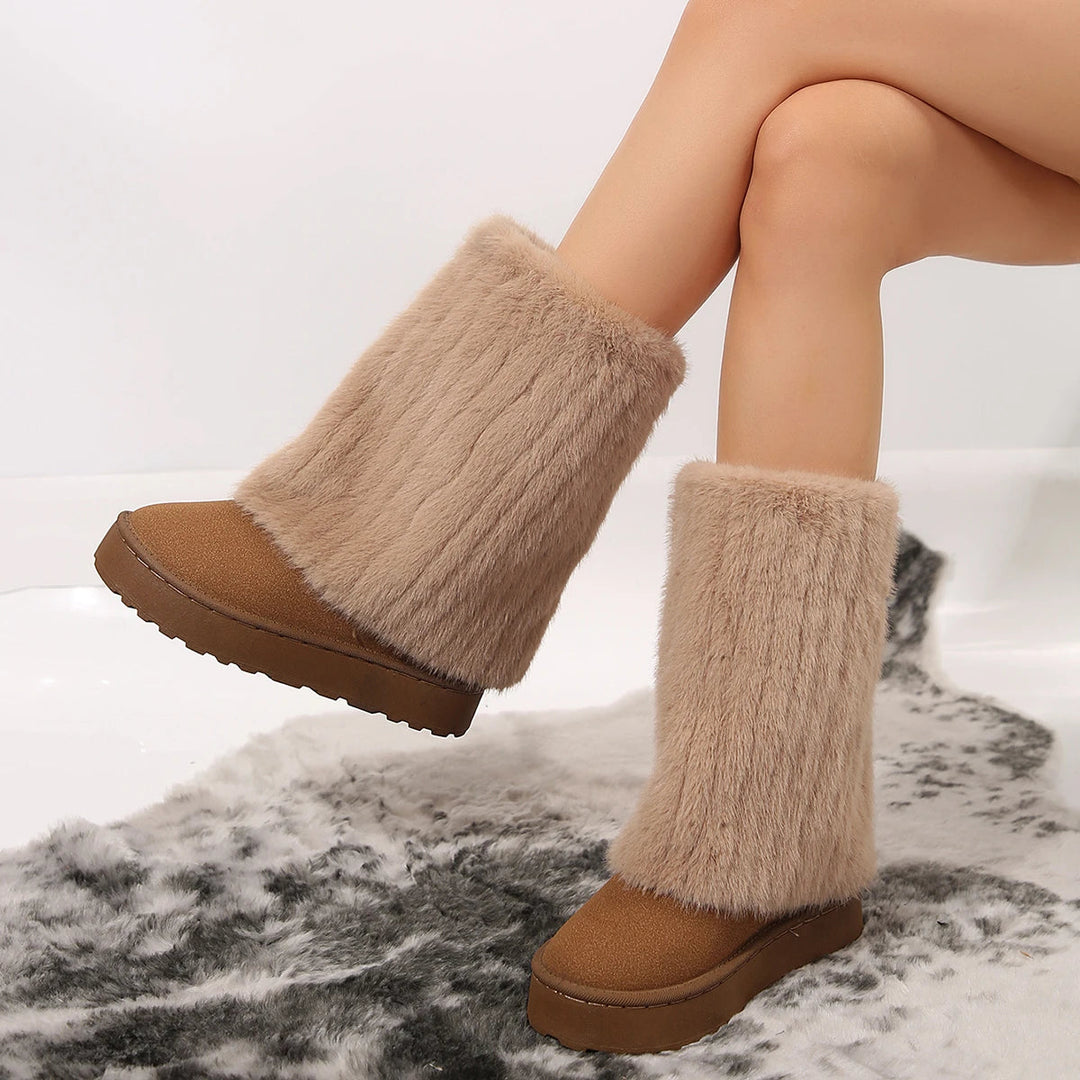 Savannah - Botas Elegantes de Invierno con Piel