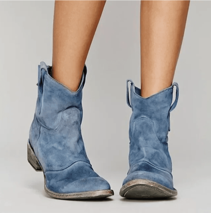 Roselle Botas Vaqueras de Gamuza