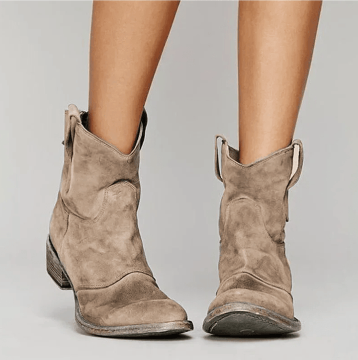 Roselle Botas Vaqueras de Gamuza