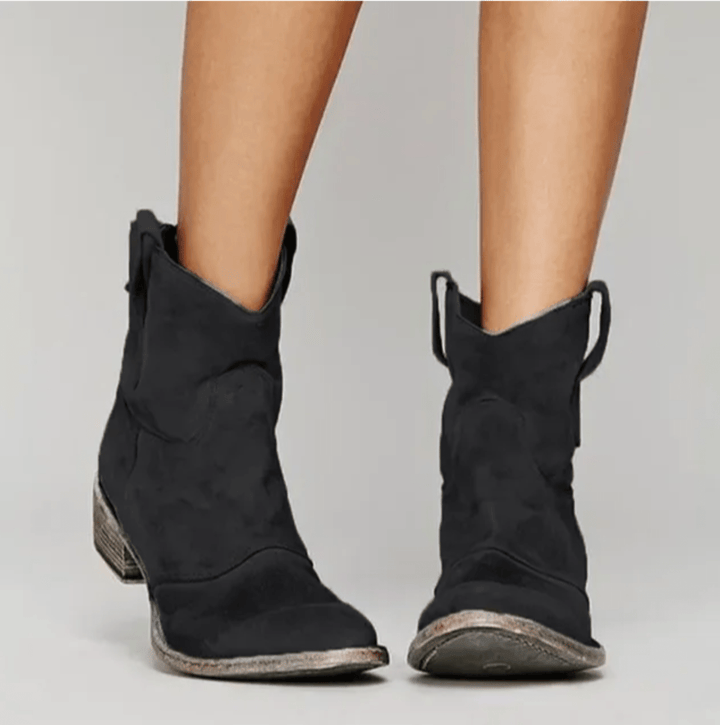 Roselle Botas Vaqueras de Gamuza