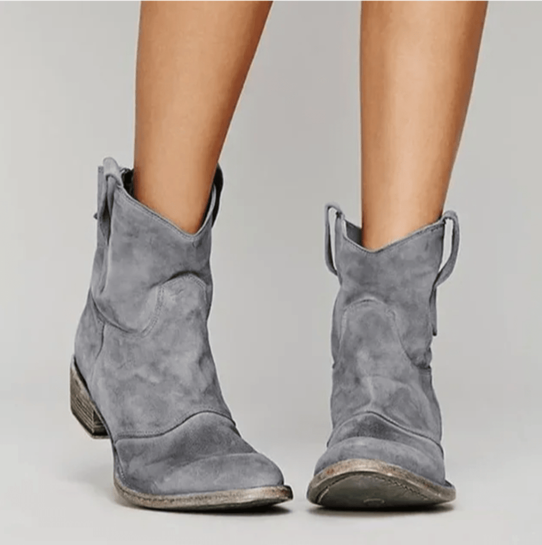 Roselle Botas Vaqueras de Gamuza