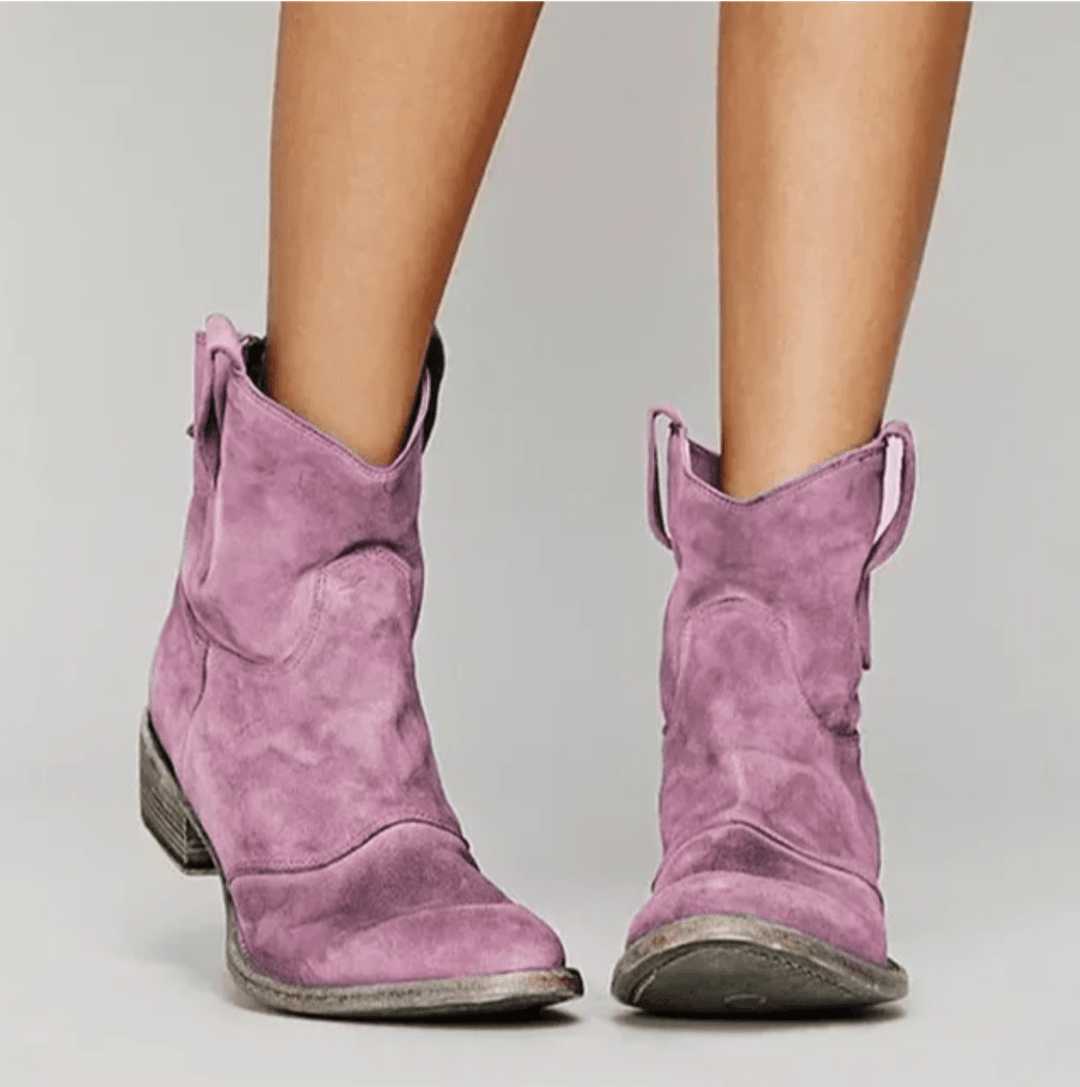 Roselle Botas Vaqueras de Gamuza