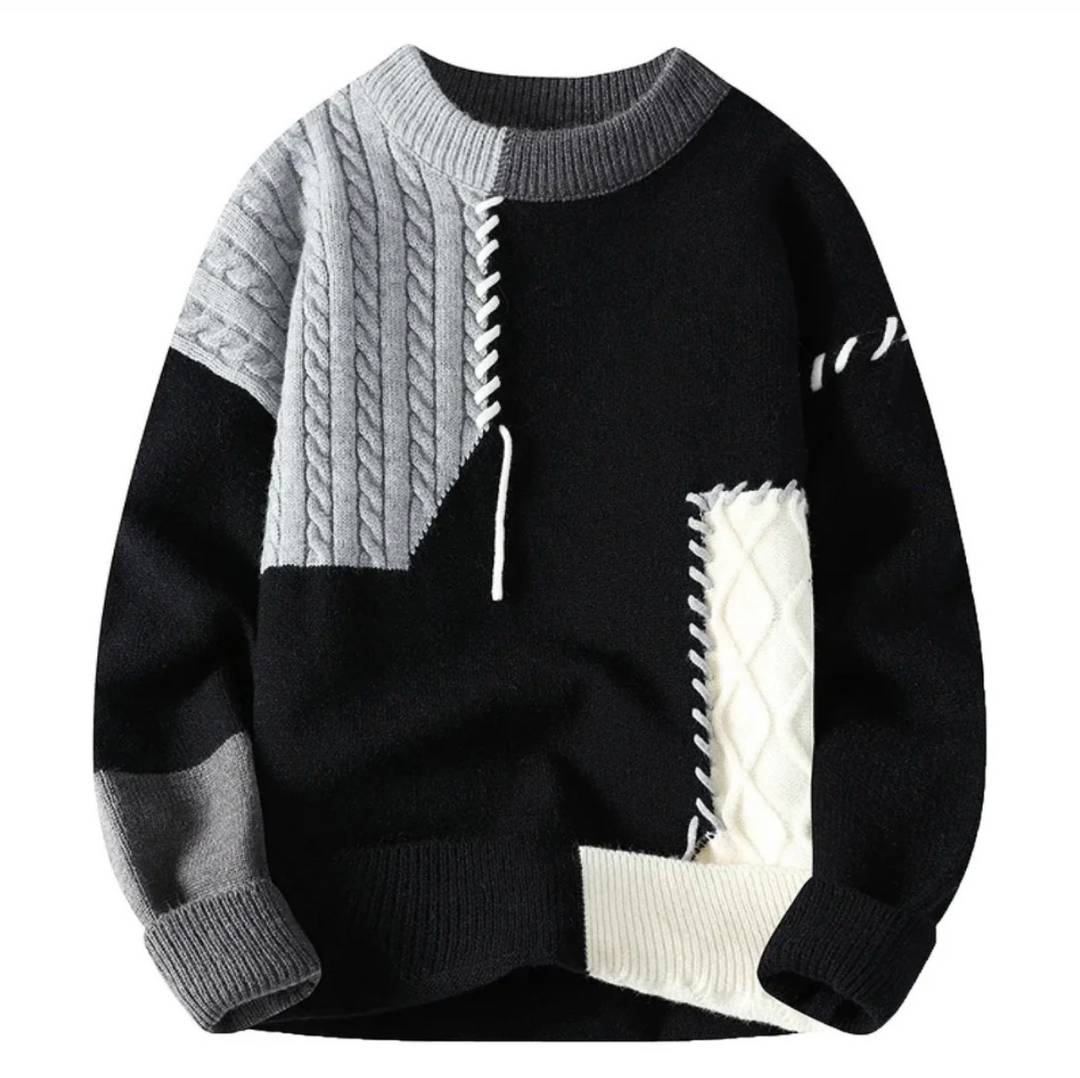 Jersey de punto patchwork