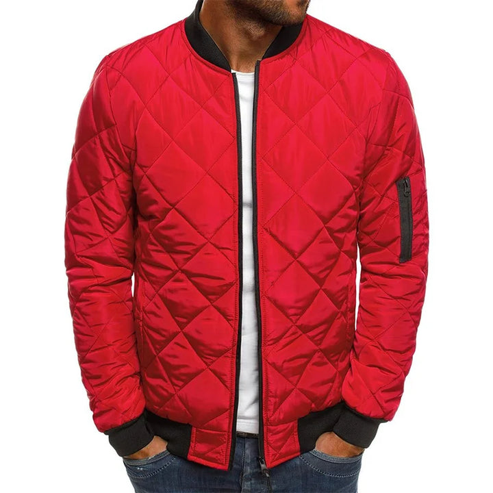 AMBROGIO | Chaqueta casual de alta calidad con diseño de diamante