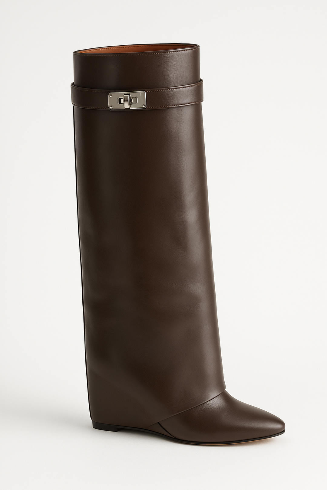 Botas de Cuero hasta la Rodilla Shark Lock