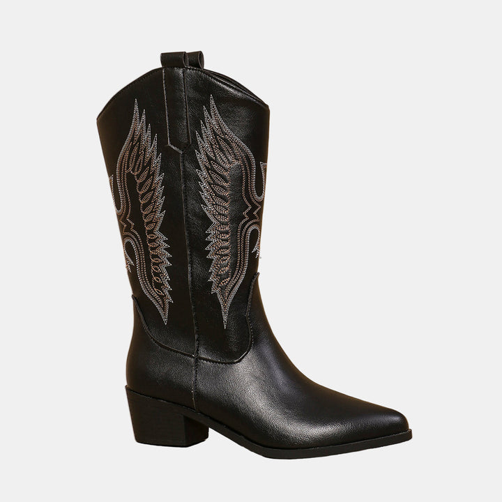 Emery | Botas Vaqueras de Tacón Bloque