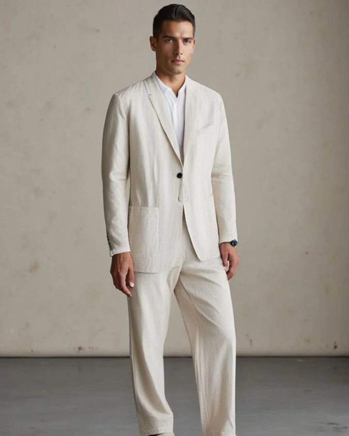 Conjunto elegante de lino