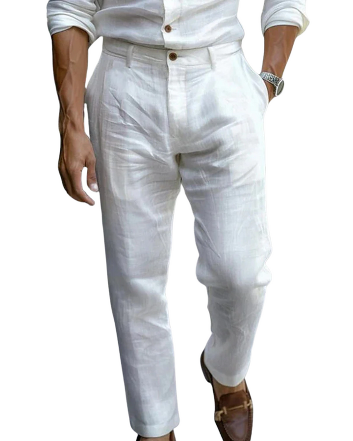Moretti | Pantalones Ligeros de Lino