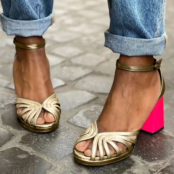 Sandalias Elegantes con Correa al Tobillo Soise