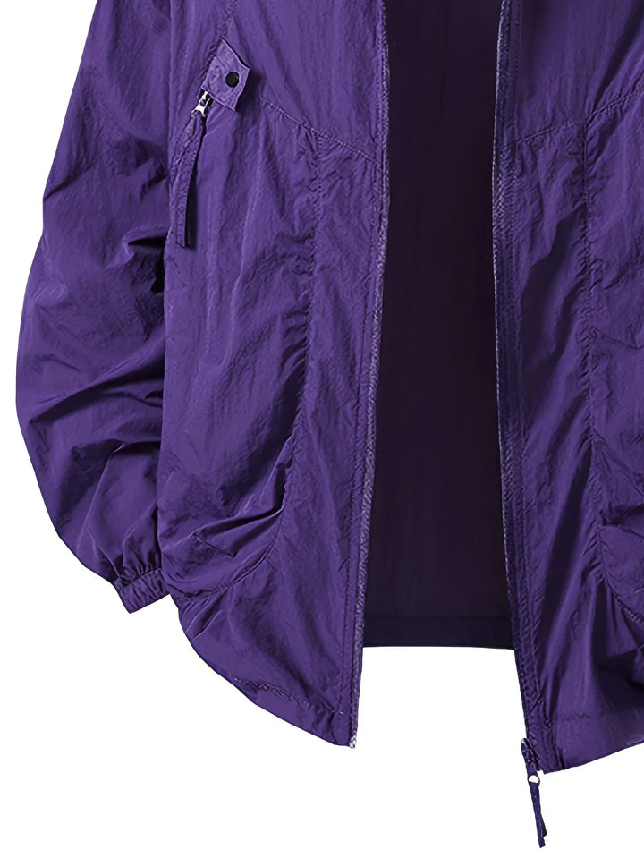 Carter - Rompevientos impermeable para exteriores con capucha ajustable