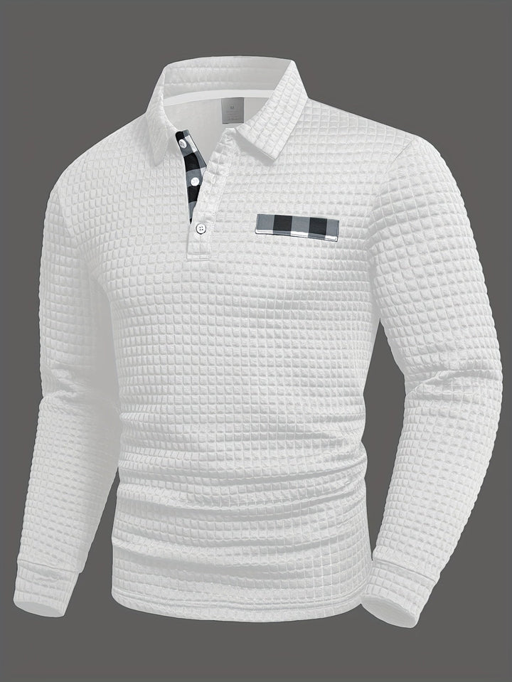 Juergen - Camisa Casual de Manga Larga con Botones