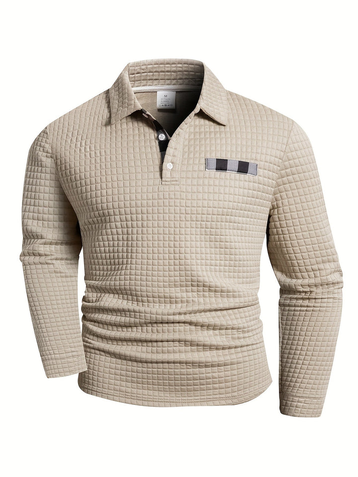 Juergen - Camisa Casual de Manga Larga con Botones