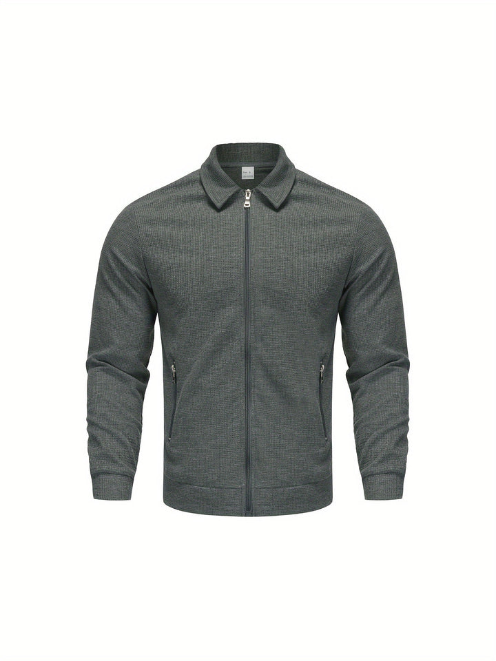 Marvin – Chaqueta Casual de Poliéster con Cierre