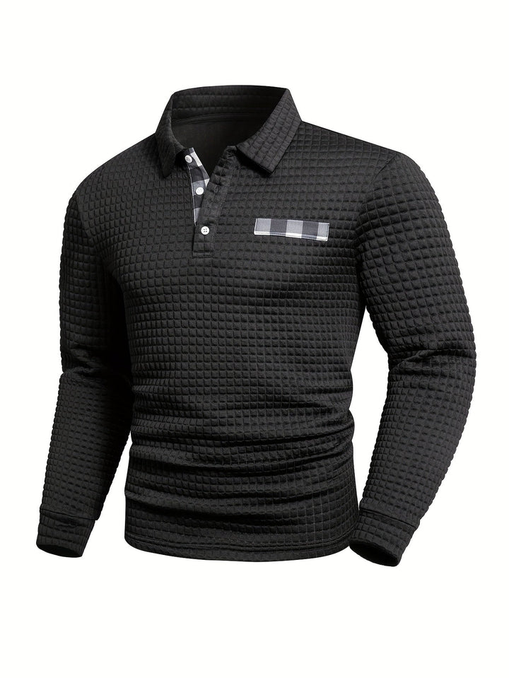 Juergen - Camisa Casual de Manga Larga con Botones