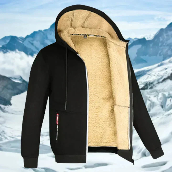 Arie - Chaqueta de invierno para hombre con capucha y forro polar