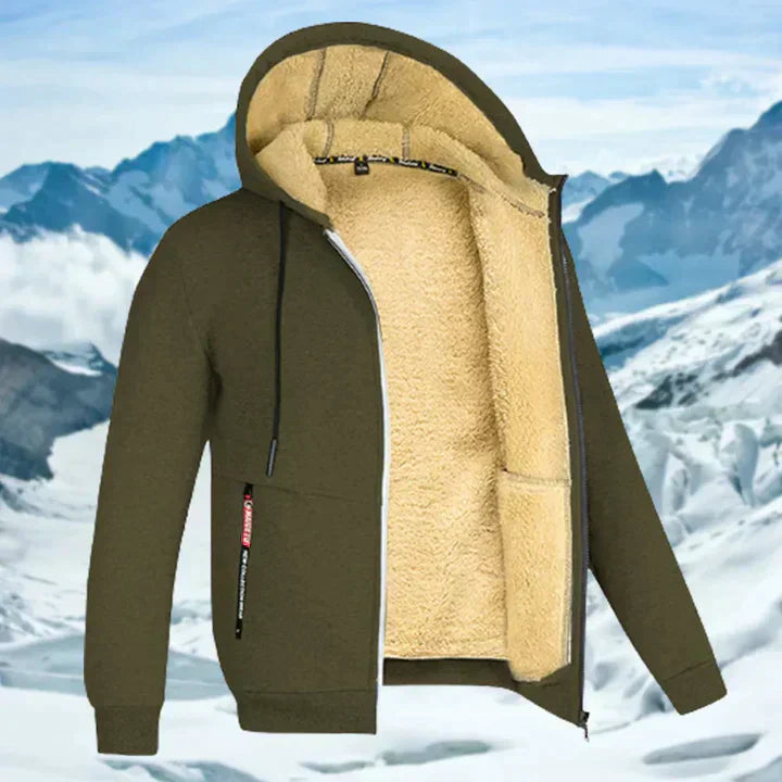 Arie - Chaqueta de invierno para hombre con capucha y forro polar