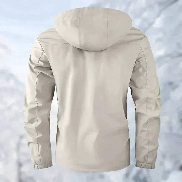 Logan - Chaqueta cómoda impermeable y cortaviento con múltiples bolsillos
