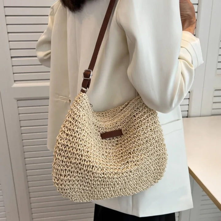 Bolso bandolera de paja