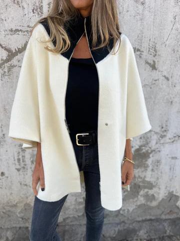 Alessia | Chaqueta con Cremallera Lateral y Cuello Alto