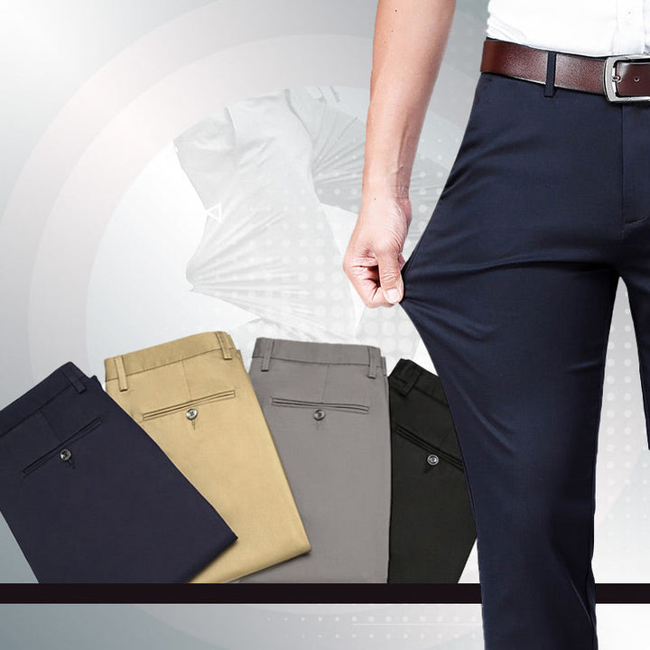 Pantalones Clásicos de Alta Elasticidad para Hombre