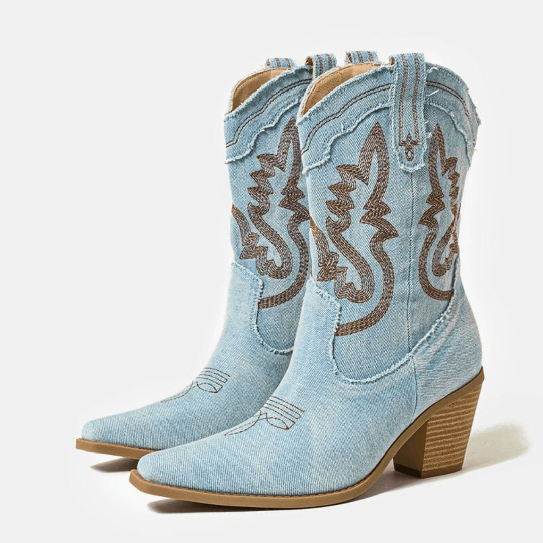 Botines Vaqueros de Mezclilla Veloria