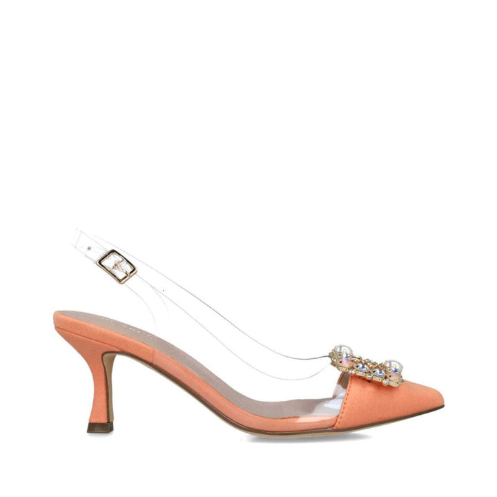 Zapatos de mujer de punta con pedrería